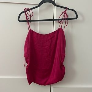 Pants store tie top